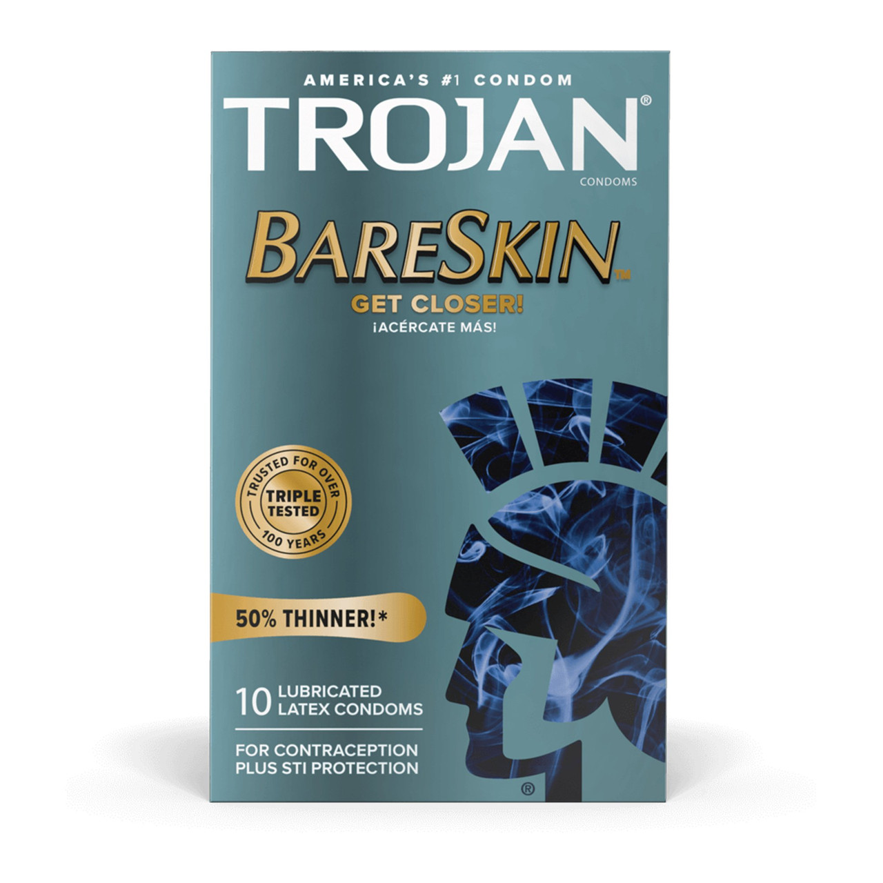 Condom Trojan Bareskin Lubricated 10 per Box Condom Trojan Bareskin Lubricated 10 per Box