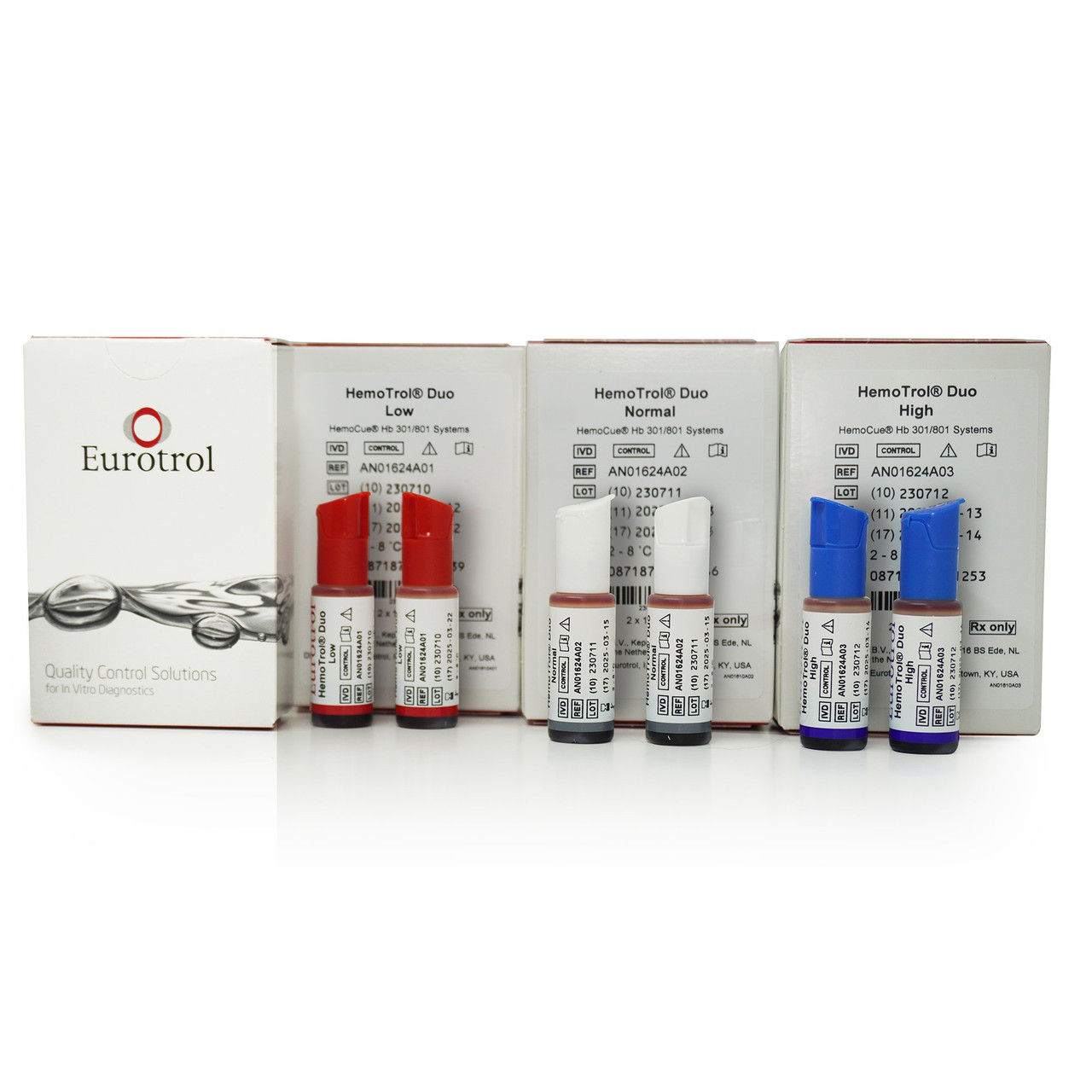 Assayed Control Hemotrol Duo Hemoglobin Normal Level 2 X 1 mL 1/EA