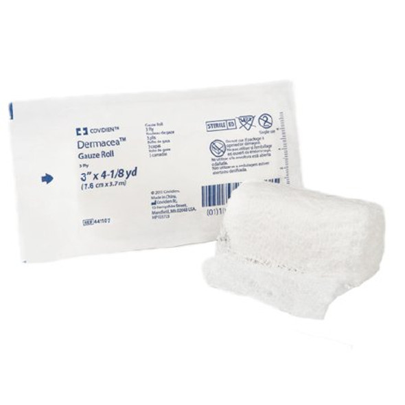 Dermacea Sterile Fluff Bandage Roll, 3 Inch x 4-1/8 Yard