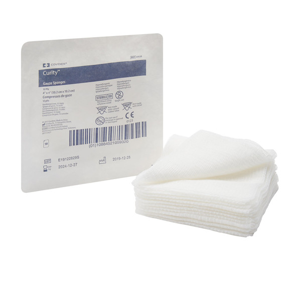 Curity Sterile USP Type VII Gauze Sponge, 4 x 4 Inch