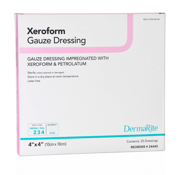 Xeroform Xeroform Petrolatum Impregnated Dressing, 4 x 4 Inch