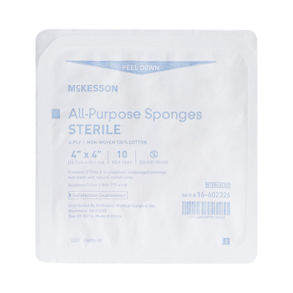 Nonwoven_Sponge_SPONGE__UNIV_STR_4X4_4PLY_LF_(10/TR_96TR/CS)_Gauze_Dressings_16-602326