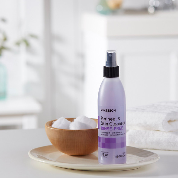 Rinse-Free Perineal Wash McKesson Liquid 8 oz. Pump Bottle Fresh Scent 1/EA Rinse-Free Perineal Wash McKesson Liquid 8 oz. Pump Bottle Fresh Scent 1/EA