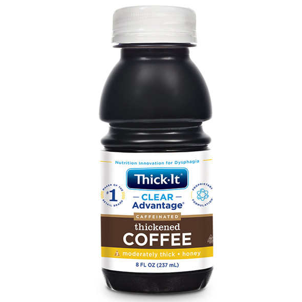 Thick-It Clear Advantage Honey Consistency Coffee Thickened Beverage, 8-ounce Bottle