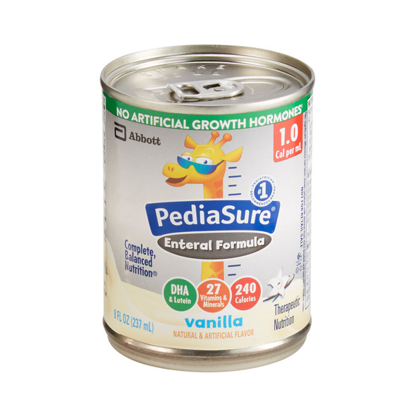 PediaSure Vanilla Standard Tube Feeding Formula, 8 oz. Can