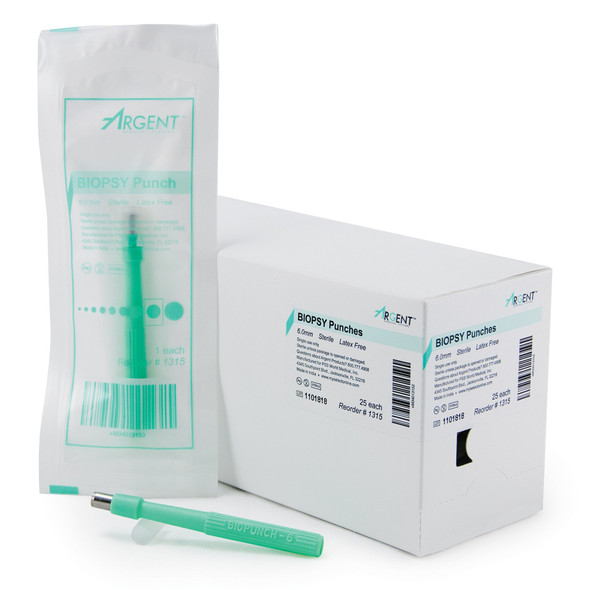 McKesson Argent Disposable Biopsy Punches, 6.0 mm