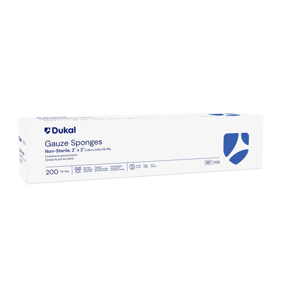 Dukal NonSterile Gauze Sponge, 2 x 2 Inch