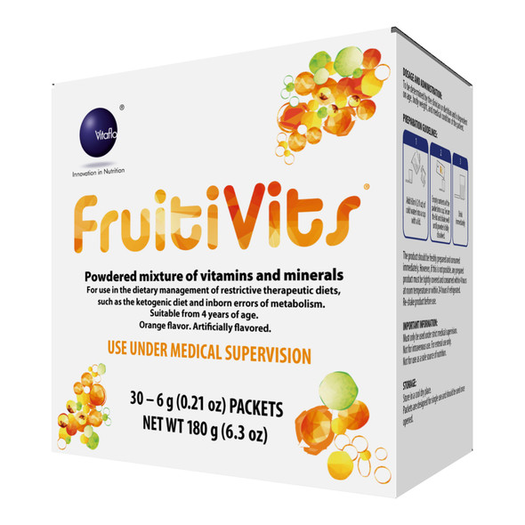 FruitiVits Orange Ketogenic Oral Supplement, 6 Gram Packet