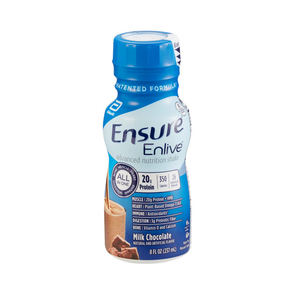 Ensure Enlive Advanced Nutrition Shake Chocolate Oral Supplement, 8 oz. Bottle