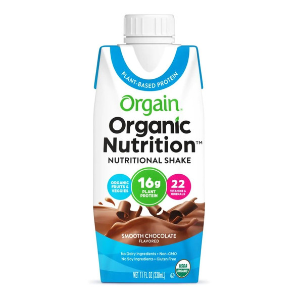 Organic Nutrition Vegan Chocolate Oral Protein Supplement, 11 oz. Carton