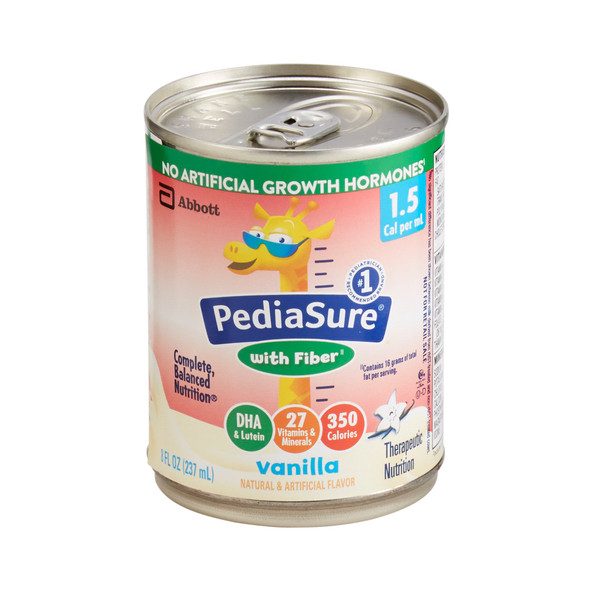 PediaSure 1.5 Cal with Fiber Vanilla Pediatric Oral Supplement / Tube Feeding Formula, 8 oz. Can