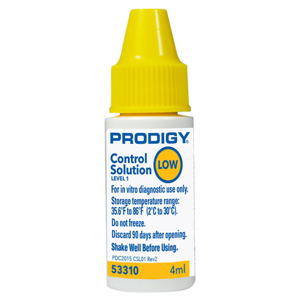 Prodigy Blood Glucose Control Solution, Low Level