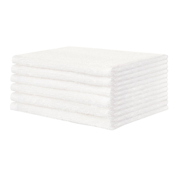 Lew Jan Textile White Washcloth, 12 x 12 Inch