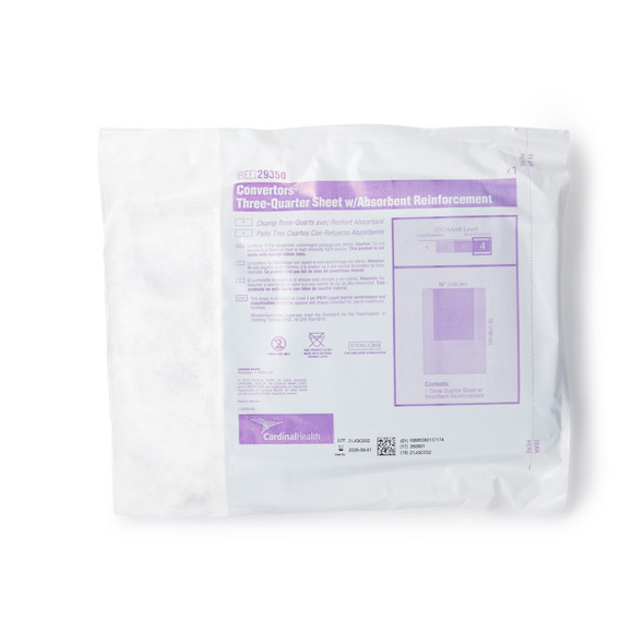 Cardinal Health Sterile Three-Quarter General Purpose Drape, 56 x 77 Inch