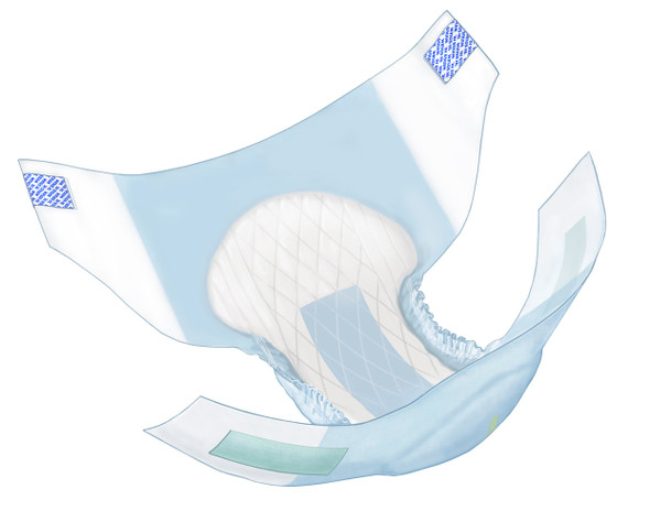 Wings Plus Hook & Loop Quilted Heavy Absorbency Incontinence Brief, Small