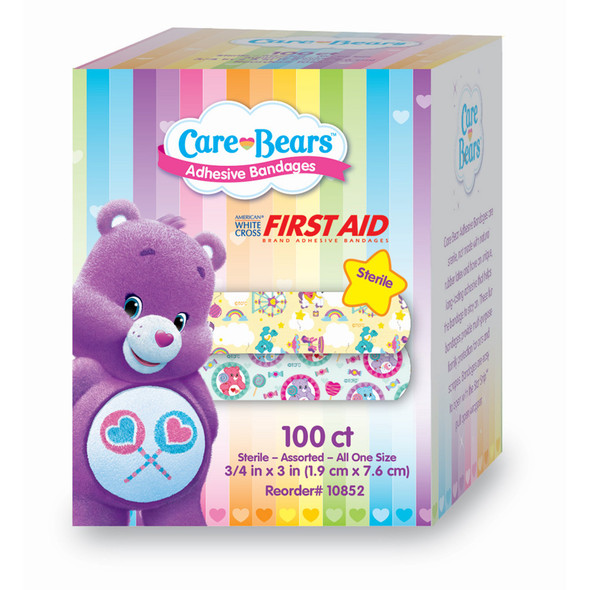 Adhesive_Strip_BANDAGE__ADHSV_STAT_STRIP_CAREBEARS_3/4X3"_(100/BX_12BX/CS)_Adhesive_Bandages_867805_10852