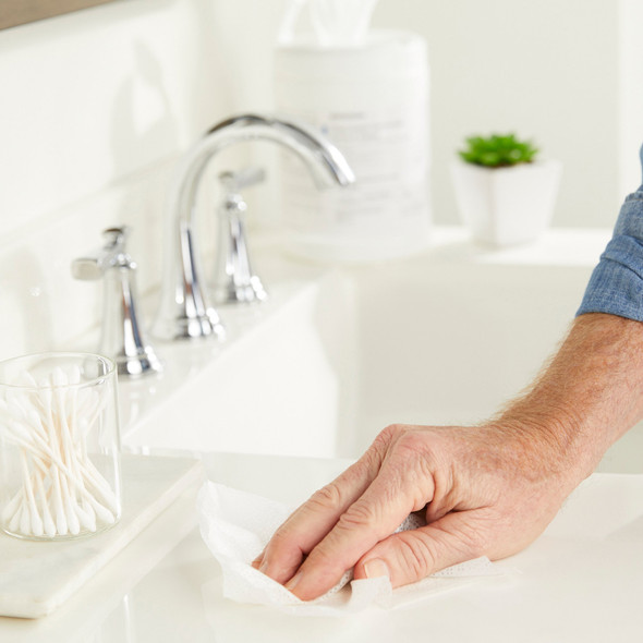 McKesson Surface Disinfectant Premoistened Manual Pull Wipe 160 Count Canister Alcohol Scent NonSterile 1/BX McKesson Surface Disinfectant Premoistened Manual Pull Wipe 160 Count Canister Alcohol Scent NonSterile 1/BX