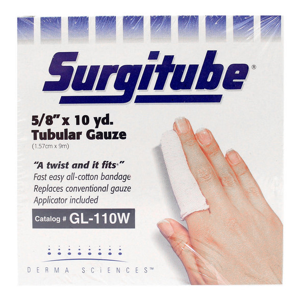 Surgitube Tubular Retainer Dressing, Size 1, 5/8 Inch x 10 Yard