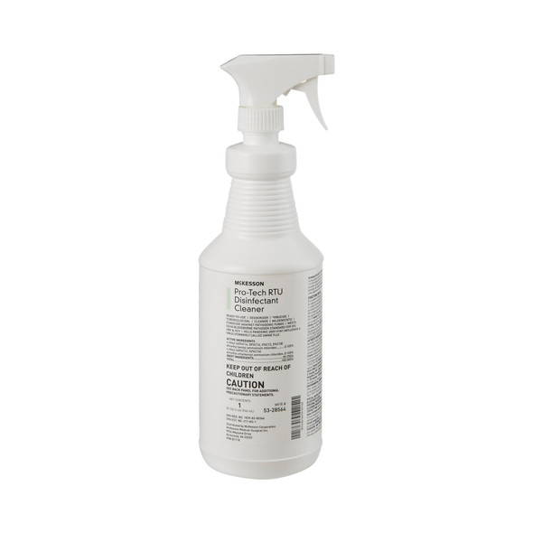 McKesson Pro-Tech Surface Disinfectant Cleaner Alcohol-Based Liquid, Non-Sterile, Floral Scent, 32 oz Bottle