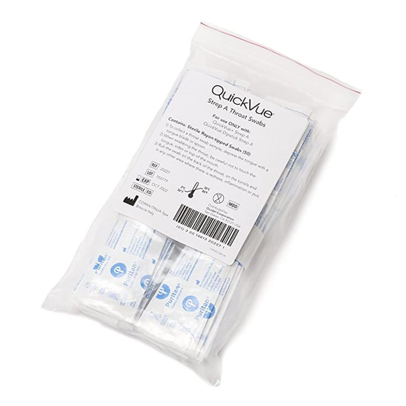 QuickVue Specimen Collection Swab for use with QuickVue Dipstick Strep A Test and QuickVue+ Strep A Test Kits