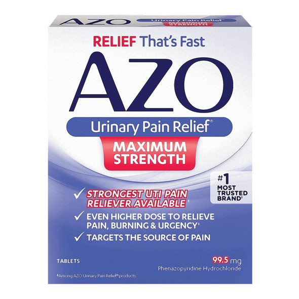AZO Maximum Strength Phenazopyridine Urinary Pain Relief