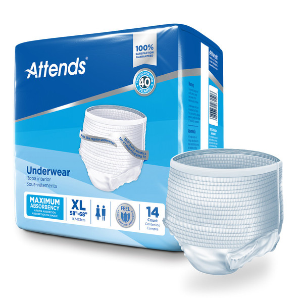 Attends Extra Absorbency Underwear, X-Large