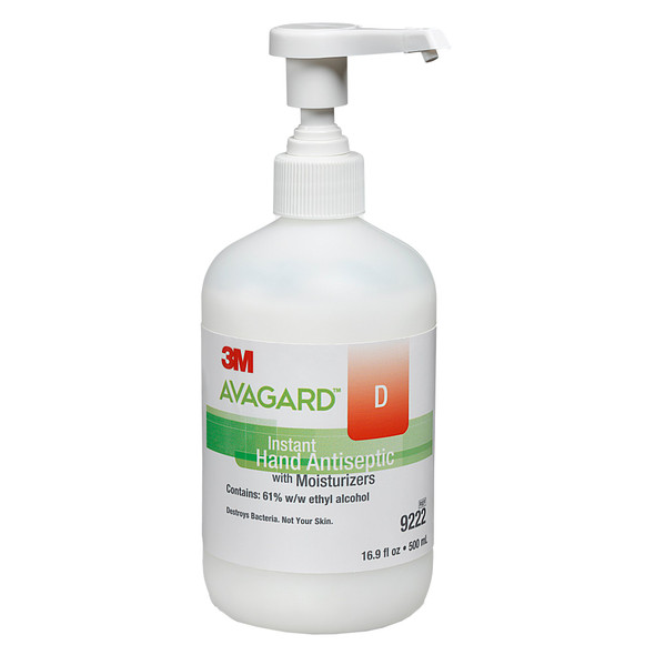 3M Avagard D Hand Antiseptic, 16 oz, Pump Bottle