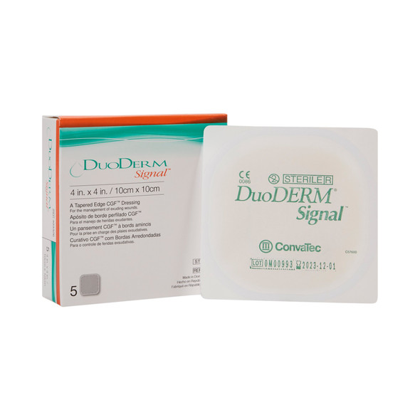 DuoDerm Signal Hydrocolloid Dressing, 4 x 4 Inch