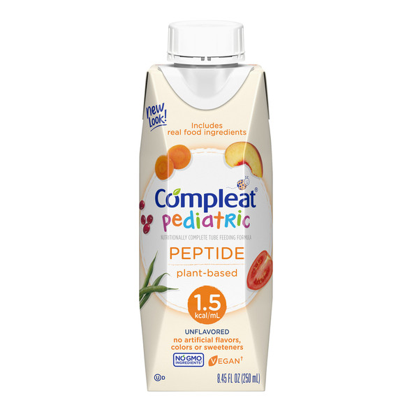 Compleat Peptide 1.5 Pediatric Oral Supplement / Tube Feeding Formula, 8.45 oz. Carton