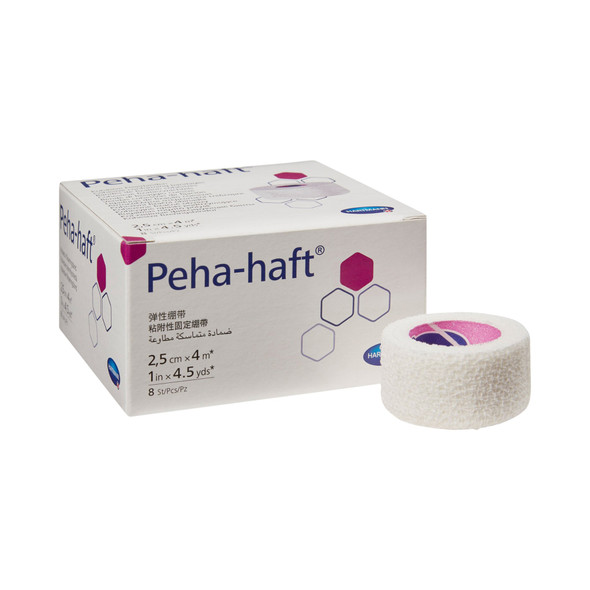 Peha-haft Self-adherent Closure Absorbent Cohesive Bandage, 1 Inch x 4-1/2 Yard