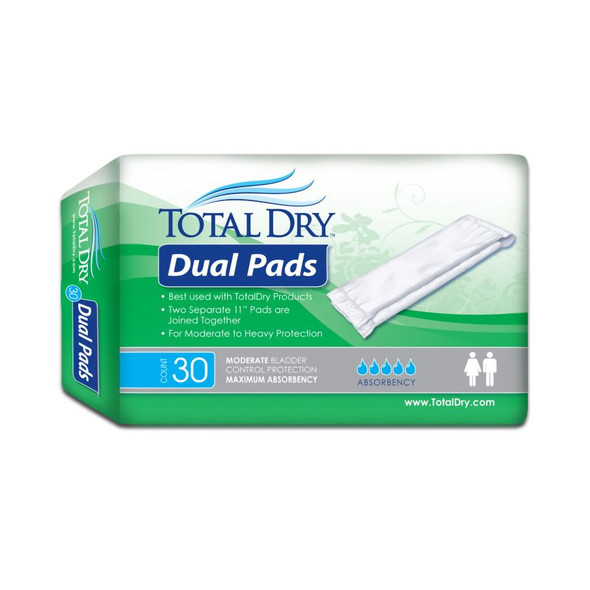 TotalDry Maximum Absorbency Incontinence Liner, 11-Inch Length