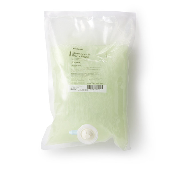 McKesson Shampoo and Body Wash Dispenser Refill Bag 2000 mL, Cucumber Melon