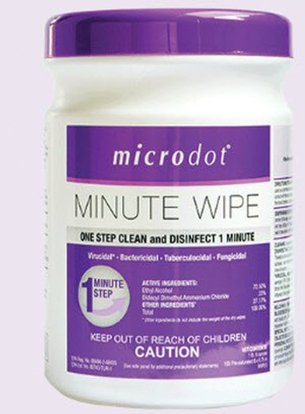 microdot Minute Wipe ,160 Count Canister