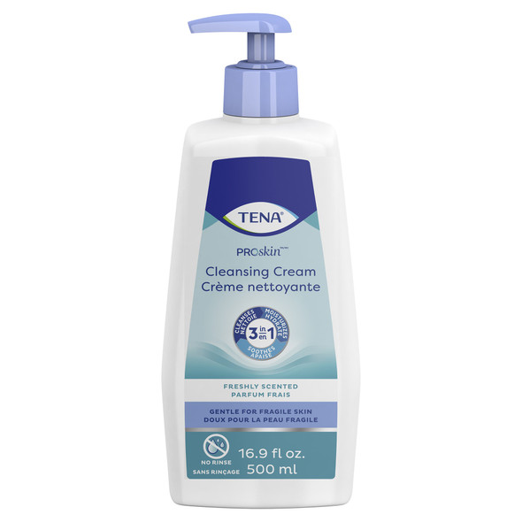 Tena Body Wash Cleansing Cream, Alcohol-Free, 3-in-1 Formula
