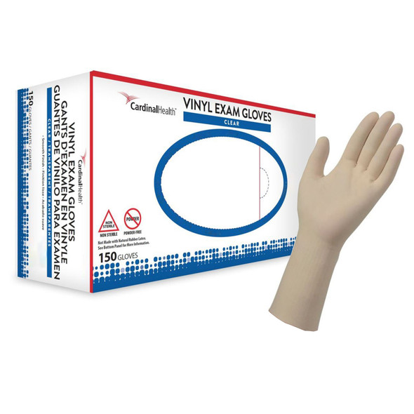 Esteem Vinyl Exam Glove, Large, Clear