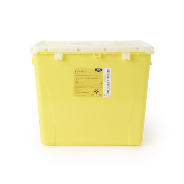 McKesson Prevent Sharps Container, 8 Gallon, 13-1/2 x 17-3/10 x 13 Inch
