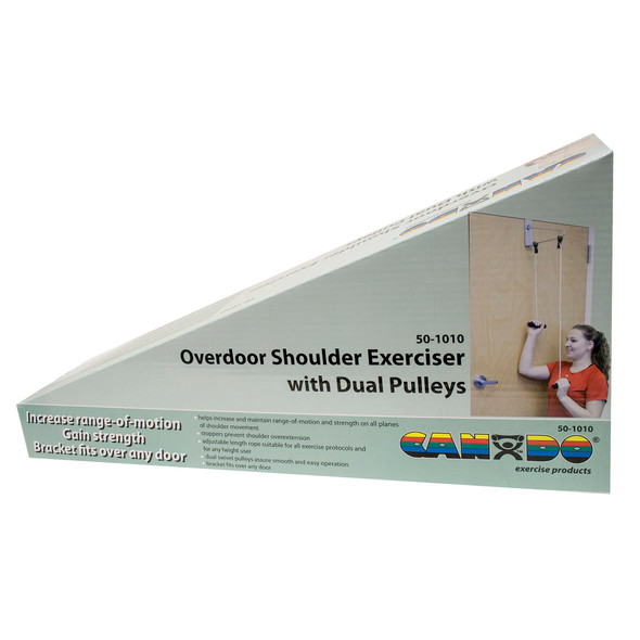 CanDo Overdoor Shoulder Double Pulley Exerciser with Door Bracket