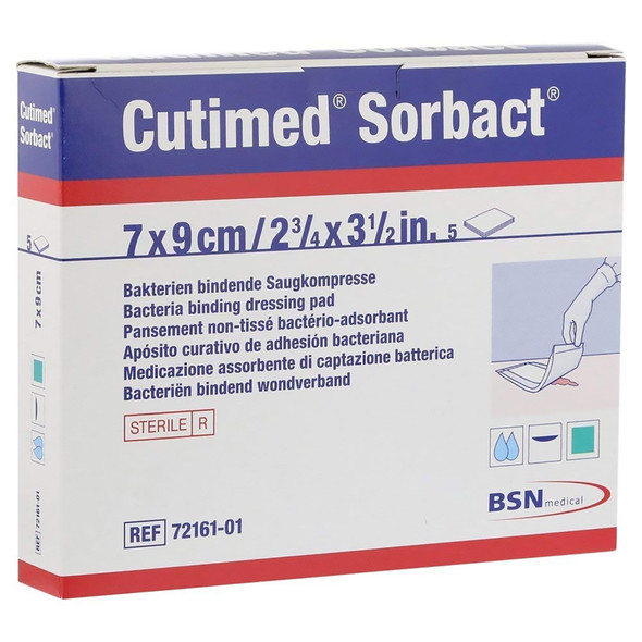 Cutimed Sorbact Antimicrobial Mesh Dressing, 2¾ x 3½ Inch