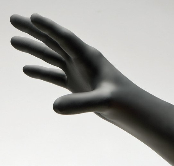 NitriDerm Ultra Black Nitrile Exam Glove, Extra Small, Black