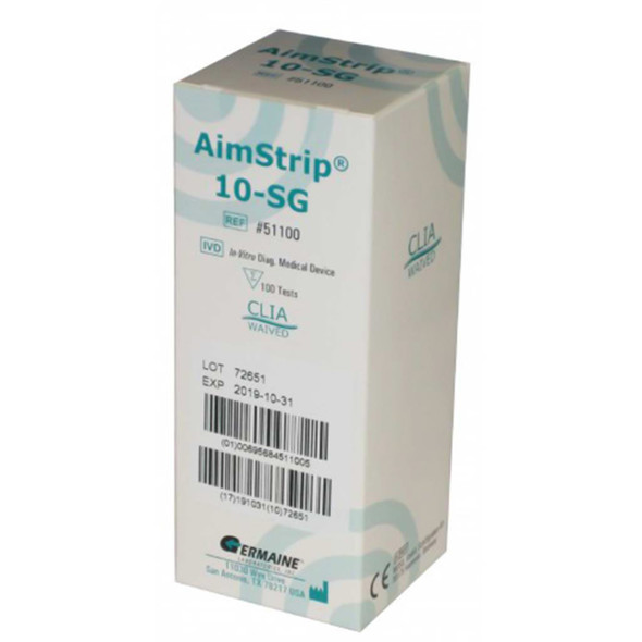 AimStrip Reagent for use with AimStrip Urine Analyzer, Glucose, Bilirubin, Ketone, Specific Gravity, Blood, pH, Protein, Urobilinogen, Nitrite, Leukocytes test