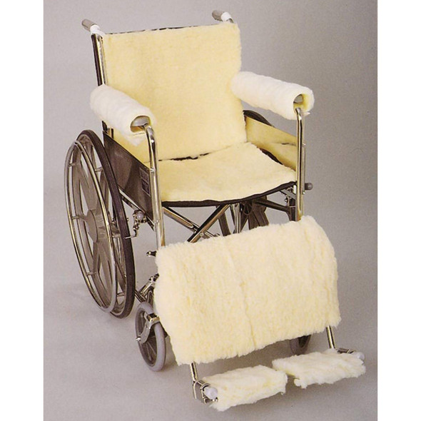 SkiL-Care Seat and Back Pad, For Use With Wheelchair, Sheepskin