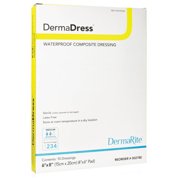 DermaDress Composite Dressing, 6 x 8 inch