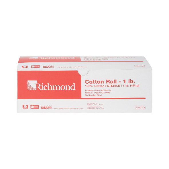 Richmond Sterile Bulk Rolled Cotton, 12 Inch x 3-3/5 Yard