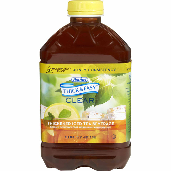 Thick & Easy Clear Honey Consistency Iced Tea Thickened Beverage, 46 oz. Bottle