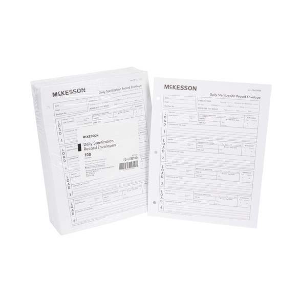 McKesson Sterilization Record Envelope McKesson Sterilization Record Envelope