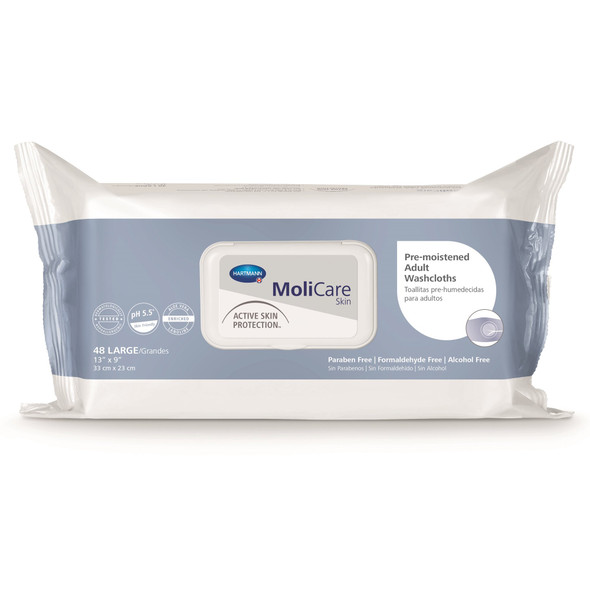 MoliCare Scented Skin Washcloths, Soft Pack