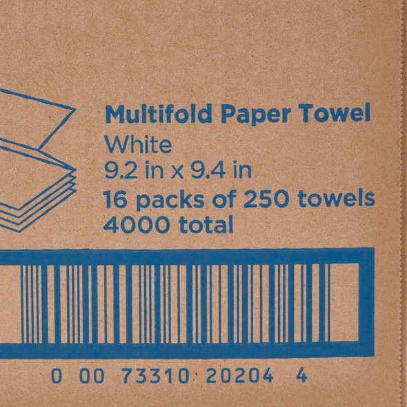 Paper Towel Pacific Blue Basic Multi-Fold 9-1/5 X 9-2/5 Inch 16/CS Paper Towel Pacific Blue Basic Multi-Fold 9-1/5 X 9-2/5 Inch 16/CS