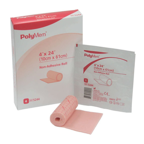 PolyMem Nonadhesive without Border Foam Dressing, 4 x 24 Inch