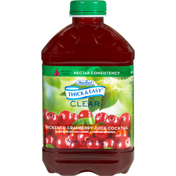 Thick & Easy Nectar Consistency Cranberry Thickened Beverage, 46 oz. Bottle