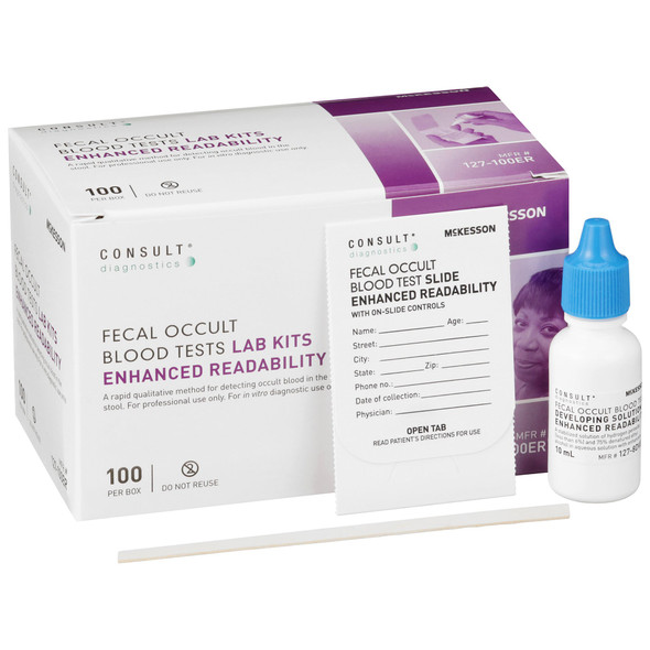 McKesson Consult Fecal Occult Blood Colorectal Cancer Screening Test Kit